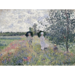 Wall art print and canvas. Claude Monet, Promenade prés d’Argenteuil