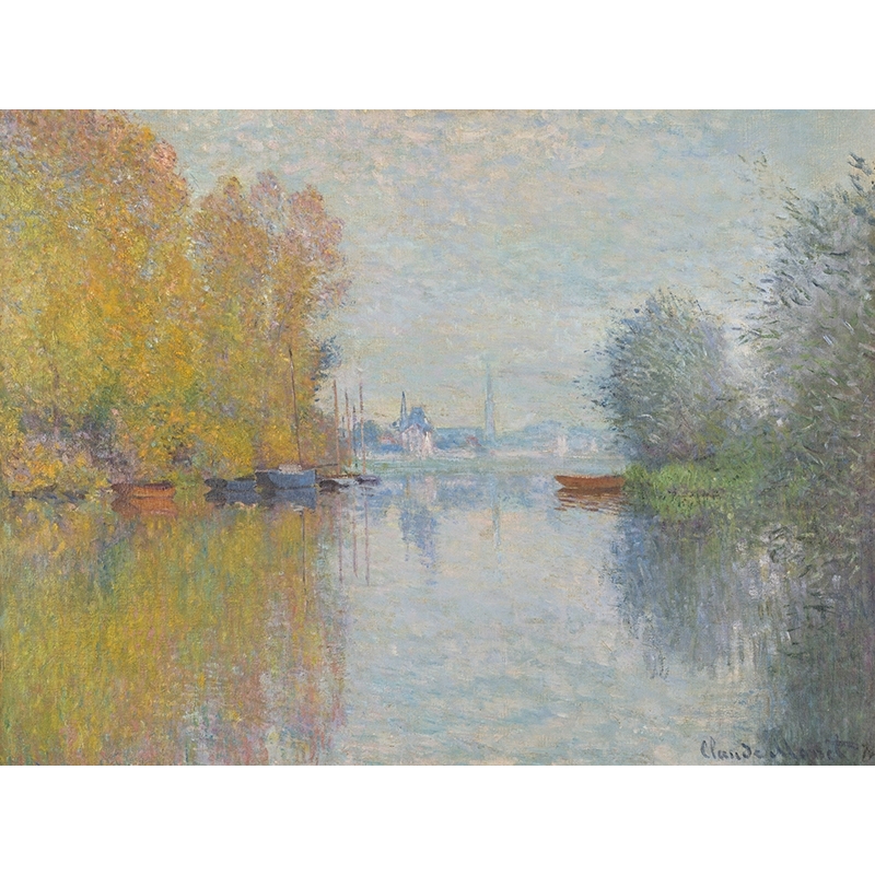 Cuadro en canvas. Claude Monet, Otoño en el Sena, Argenteuil