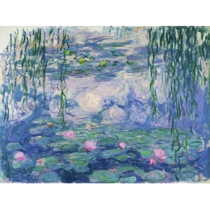 Wall art print and canvas. Claude Monet, Waterlilies