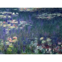 Leinwandbilder. Claude Monet, Seerosen: Green Reflections