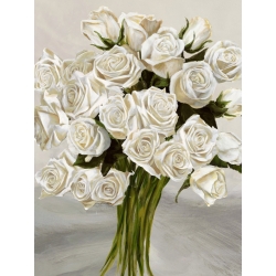 Cuadros de flores en canvas. Sanna, Ramo blanco II