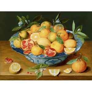 Leinwandbilder. Jacob van Hulsdonck, Stillleben mit Zitronen, Orangen