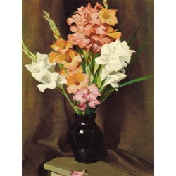Tableau sur toile. William Herbert Dunton, Vase de fleurs