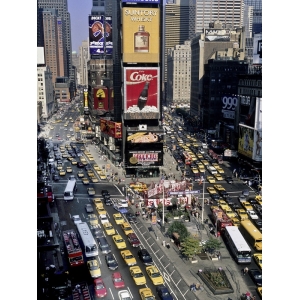 Wall art print and canvas. Setboun, Traffic in Times Square, New York