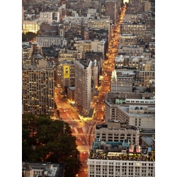 Cuadro en canvas, poster New York. Vista aérea del Flatiron Building