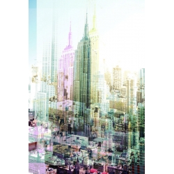 Wall art print and canvas. Peter Berry, Empire State Building Multiexposure I