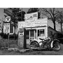 Quadro, stampa su tela. Gasoline Images, Stazione di servizio abbandonata, New Mexico