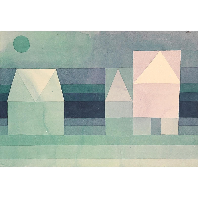 Tableau sur toile. Paul Klee, Three Houses