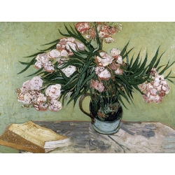 Leinwandbilder. Vincent van Gogh, Vase mit Oleandern und Büchern