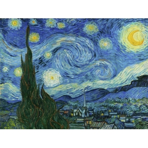 Quadro, stampa su tela. Vincent van Gogh, La notte stellata