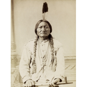 Cuadro en canvas, fotos historicas. Toro Sentado, Lakota, 1885