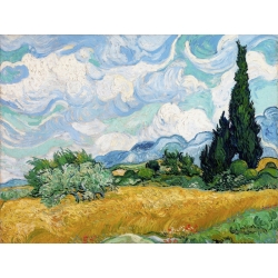 Cuadro en canvas. Vincent van Gogh, Campo de trigo con cipreses
