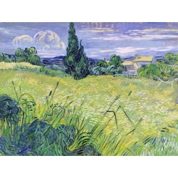 Wall art print and canvas. Vincent van Gogh, Landscape with Green Corn