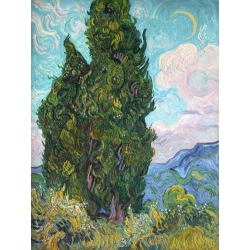 Tableau sur toile. Vincent van Gogh, Cyprès 