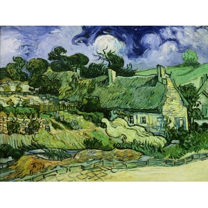 Tableau sur toile. Vincent van Gogh, Chaumes de Cordeville