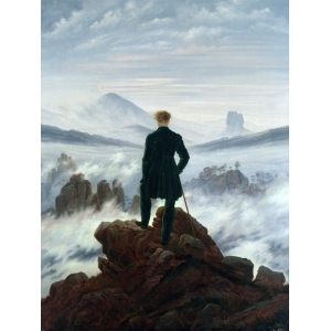 Friedrich, Le voyageur contemplant une mer de brouillard