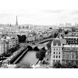 Quadro, stampa su tela. Ratsenskiy, Vista di Parigi e la Senna