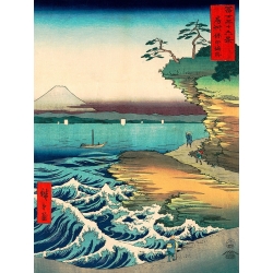 Cuadros japoneses en canvas. Hiroshige, La costa de Hoda