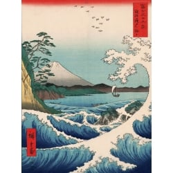 Cuadros japoneses en canvas. Hiroshige, El mar en Satta, 1858