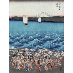 Leinwandbilder. Ando Hiroshige, Opening celebration of Benzaiten III