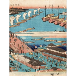 Cuadros japoneses en canvas. Hiroshige, Paisaje japonés II