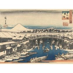 Quadro, stampa su tela. Ando Hiroshige, Dopo la neve
