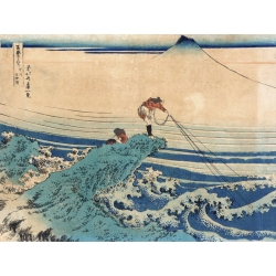 Quadro, stampa su tela. Katsushika Hokusai, Koshu kajikazawa (dalle 36 Vedute del Monte Fuji)