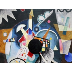 Wall art print and canvas. Wassily Kandinsky, A Center (detail)