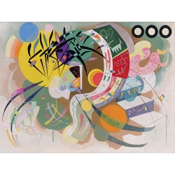Wall art print and canvas. Wassily Kandinsky, Dominant Curve