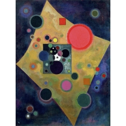Wall art print and canvas. Wassily Kandinsky, Pink Accent