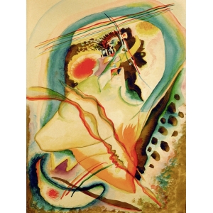 Quadro, stampa su tela. Wassily Kandinsky, Untitled composition