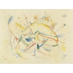 cuadro terminado impresión en lienz... Lienzo 70 x 50 cm: Colour study squares and concentric rings de Wassily Kandinsky / ARTOTHEK lámina terminada sobre lienzo auténtico cuadro sobre bastidor 