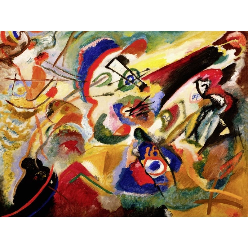 Wall art print and canvas. Wassily Kandinsky, Fragment II for Composition VII