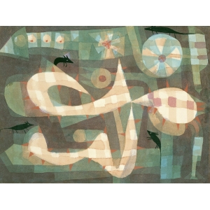 Quadro, stampa su tela. Paul Klee, The Barbed Noose with the Mice