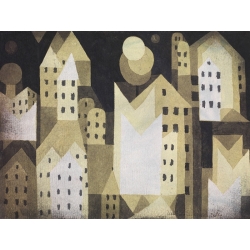 Wall art print and canvas. Paul Klee, Cold City
