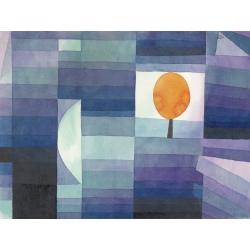 Cuadro abstracto en canvas. Paul Klee, The Harbinger of Autumn