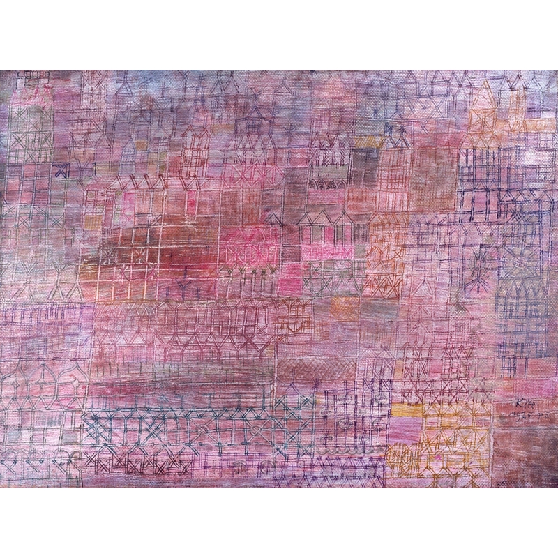 Cuadro abstracto en canvas. Paul Klee, Cathedrals