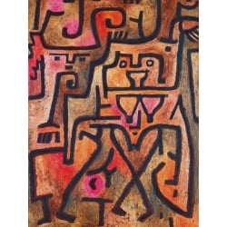 Wall art print and canvas. Paul Klee, Forest Witches