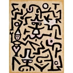 Quadro, stampa su tela. Paul Klee, Comedians' Handbill