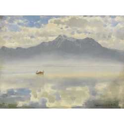 Wall art print and canvas. Joseph Wopfner, Reflections on the water