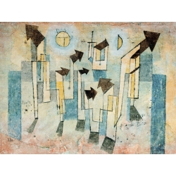 Wall art print and canvas. Paul Klee, Mural from the Temple of Longing Thither