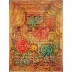 Leinwandbilder. Paul Klee, Spiral Flowers