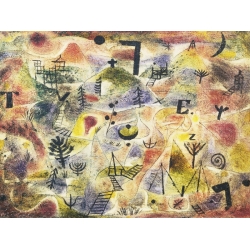 Cuadro abstracto en canvas. Paul Klee, Abstract Painting