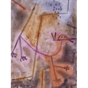 Wall art print and canvas. Paul Klee, Animal (detail)