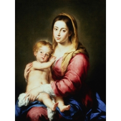 Cuadros religiosos en canvas. Bartolomé Esteban Murillo, Virgen con niño
