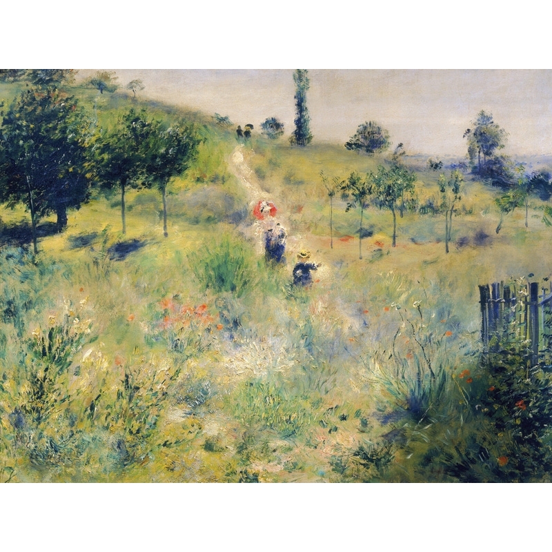 Wall art print and canvas. Renoir, The path through the long grass