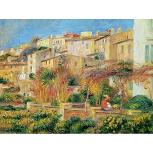 Wall art print and canvas. Renoir, Terrace a Cagnes sur Mer