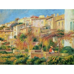 Tableau sur toile. Pierre-Auguste Renoir, Terrasse à Cagnes sur Mer