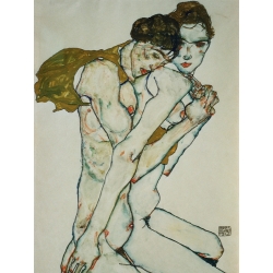 Tableau sur toile. Egon Schiele, Friendship