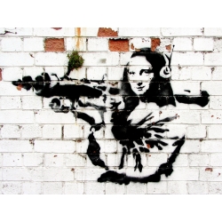 Cuadros graffiti. Attributed to Banksy, Noel Street, Soho, London (graffiti)